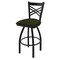 Holland Bar Stool Co 30" Swivel Bar Stool, Black Wrinkle, Canter Pine Seat 82030BW010 - alternate 1